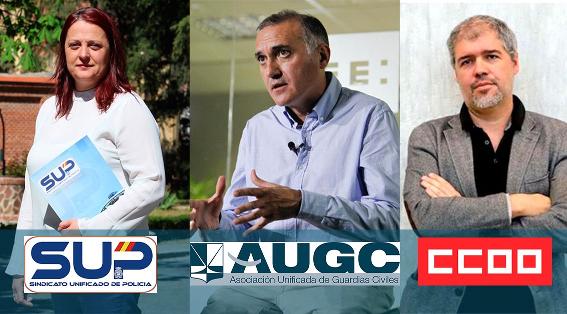 CCOO, AUGC y SUP hacen un llamamiento al Gobierno para reforzar la interlocución con los representantes de los agentes