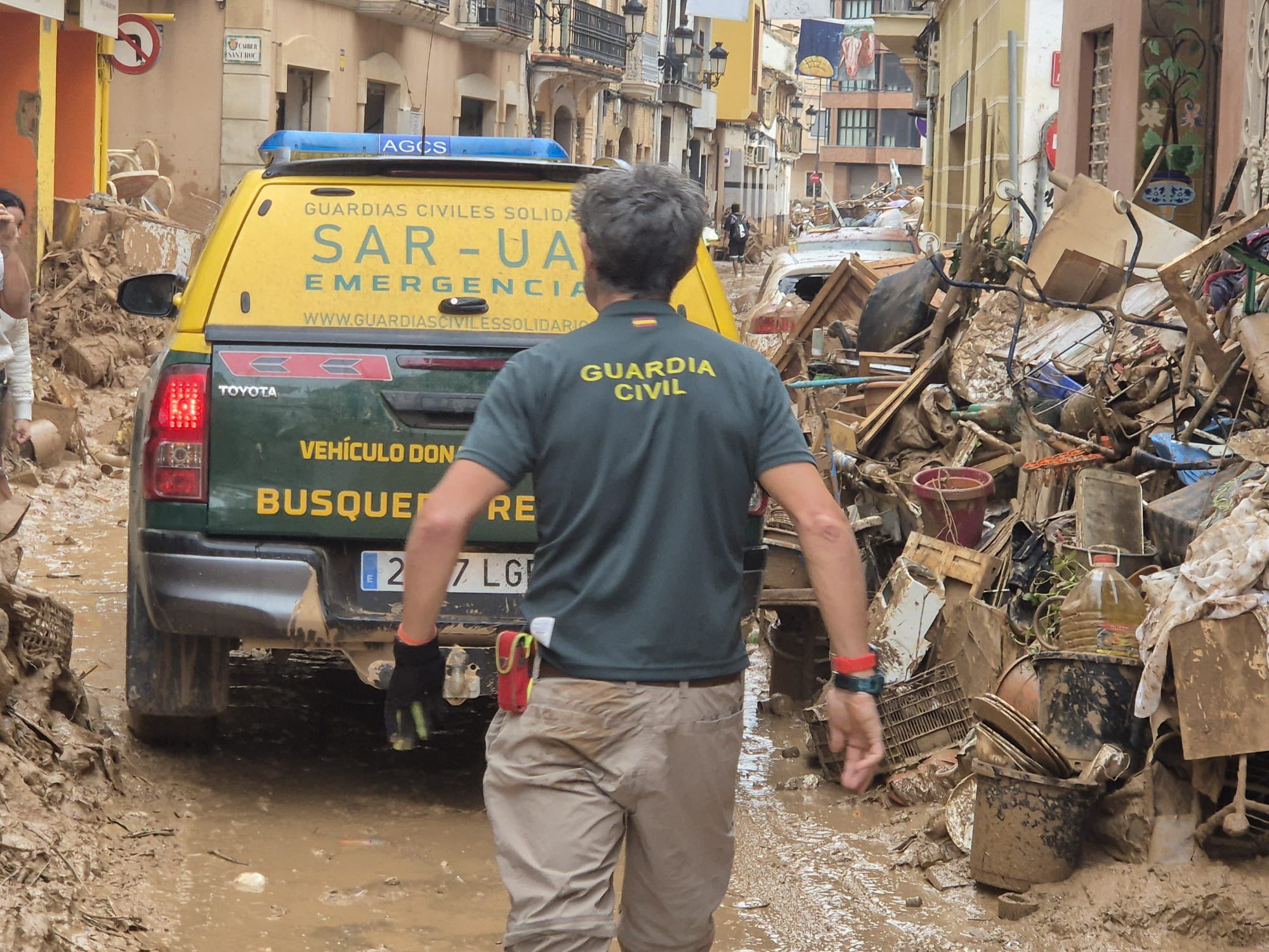 AUGC denuncia la pérdida de competencias de la Guardia Civil en favor de la Policía Nacional en zonas de Valencia a raíz del temporal DANA