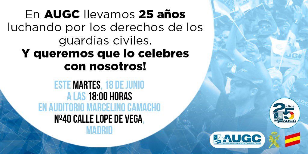 AUGC celebra su 25 aniversario con un acto en el que se presenta el libro que relata su última década