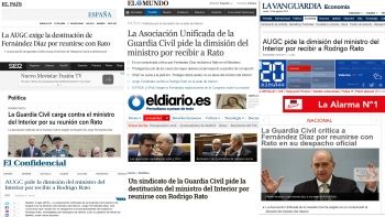 Gran repercusión del comunicado de AUGC solicitando la destitución del Ministro por recibir a Rato