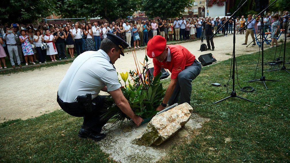AUGC presente en el homenaje celebrado en Navarra  en memoria del subteniente Casanova, asesinado por ETA