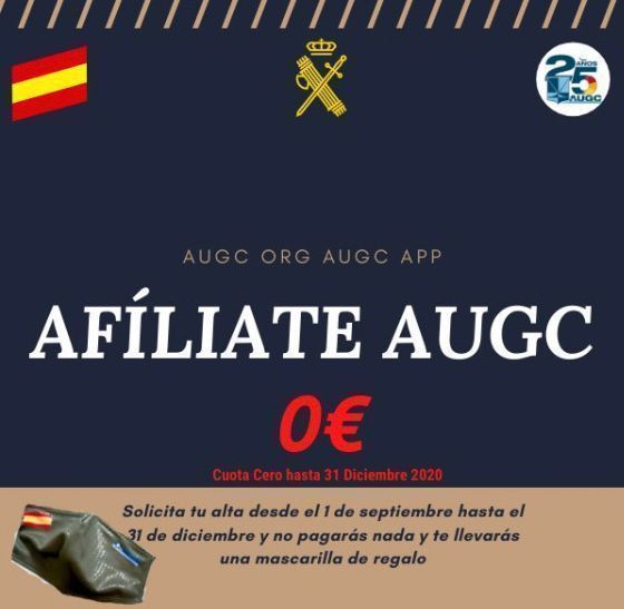 AUGC pone en marcha su campaña de afiliación con cuota cero hasta el 31 de diciembre