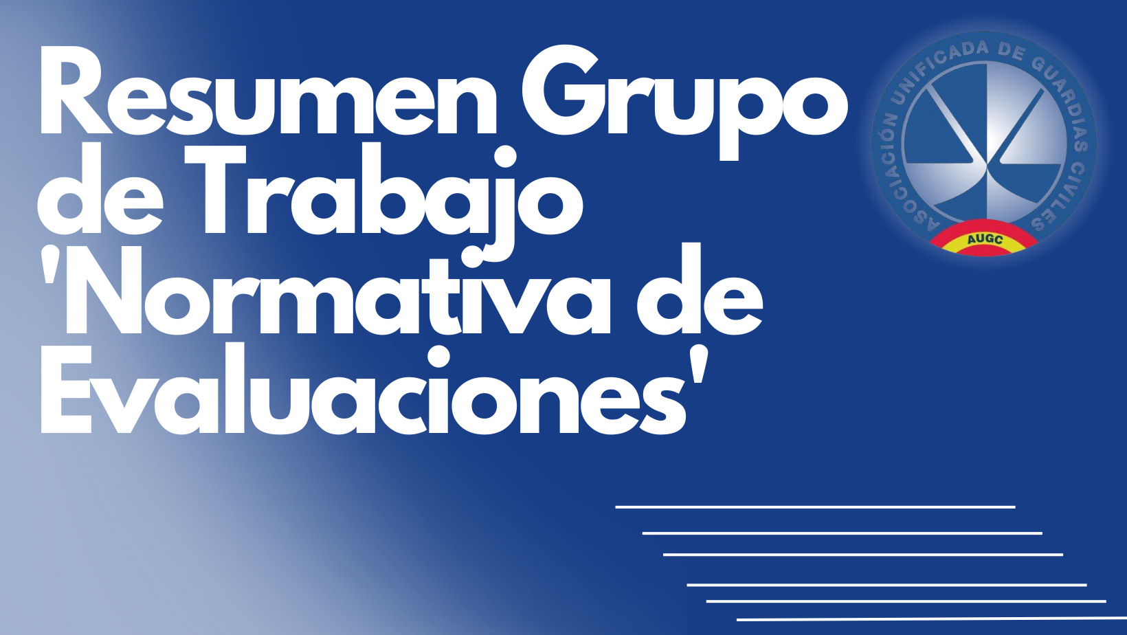 Resumen tercer Grupo de Trabajo de Normativa de Evaluaciones