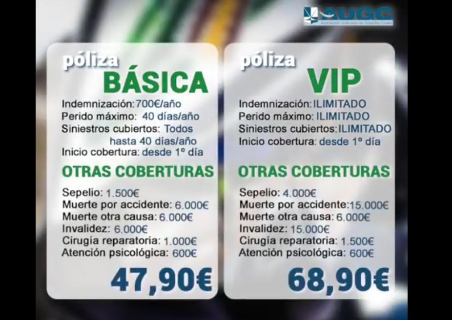 AUGC elabora un vídeo promocional de su seguro de bajas, el mejor del sector
