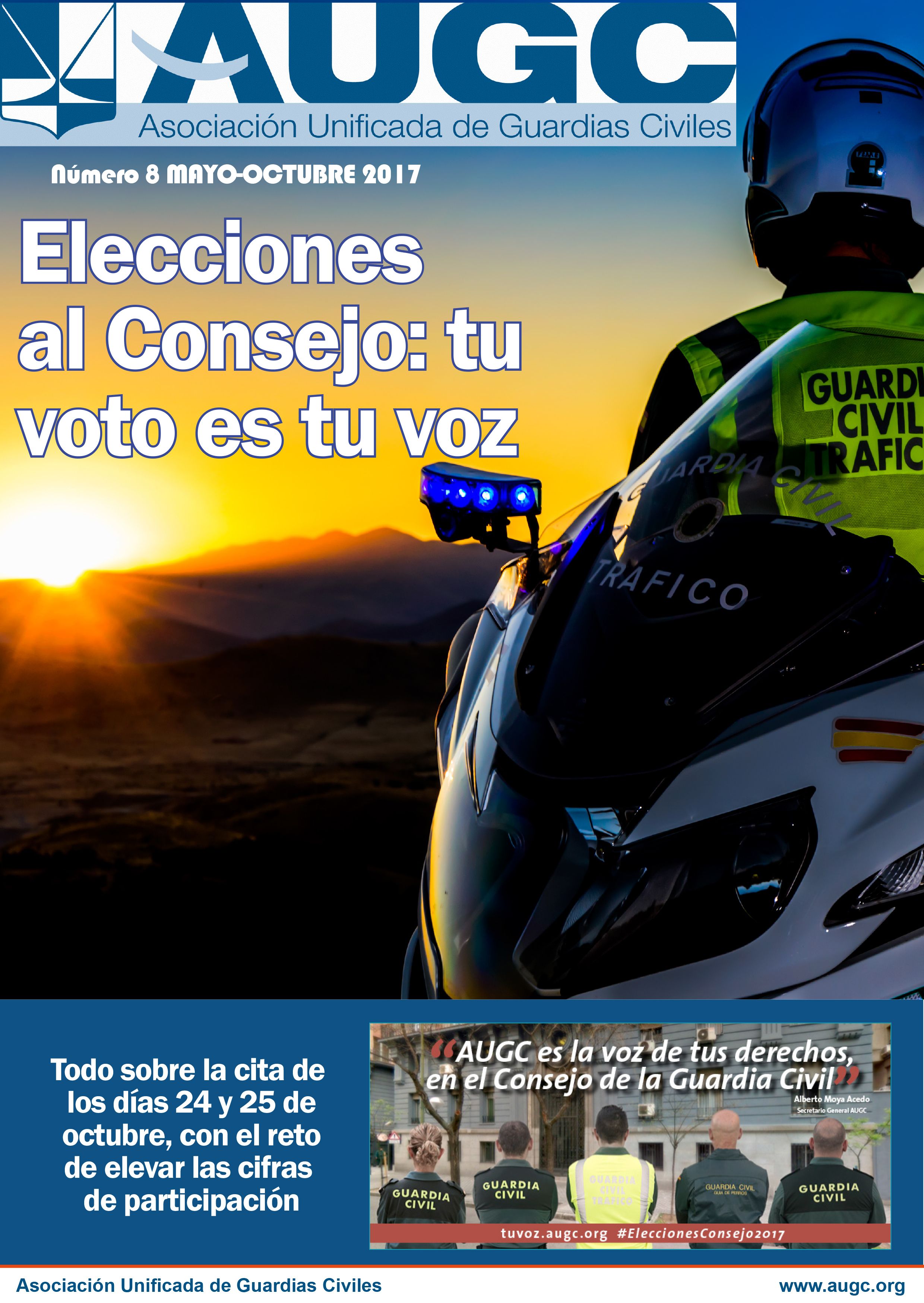 Ya se distribuye el número 8 de 'La Revista de AUGC', dedicado a las elecciones al Consejo