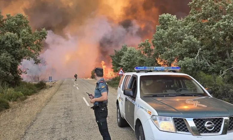Guardia Civil: Compromiso sin descanso en los incendios de Zamora, León y Palencia