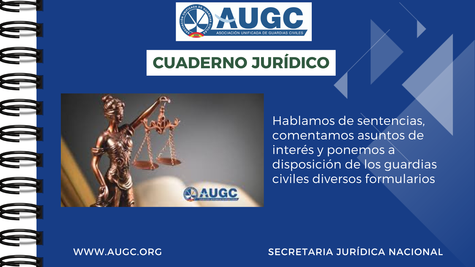 AUGC lanza el cuaderno jurídico