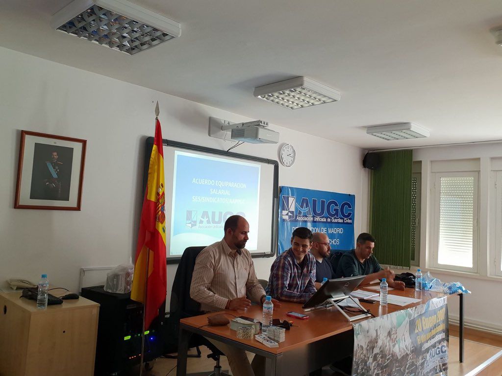 La equiparación salarial, tema clave en la reunión de vocales de unidad de AUGC Madrid
