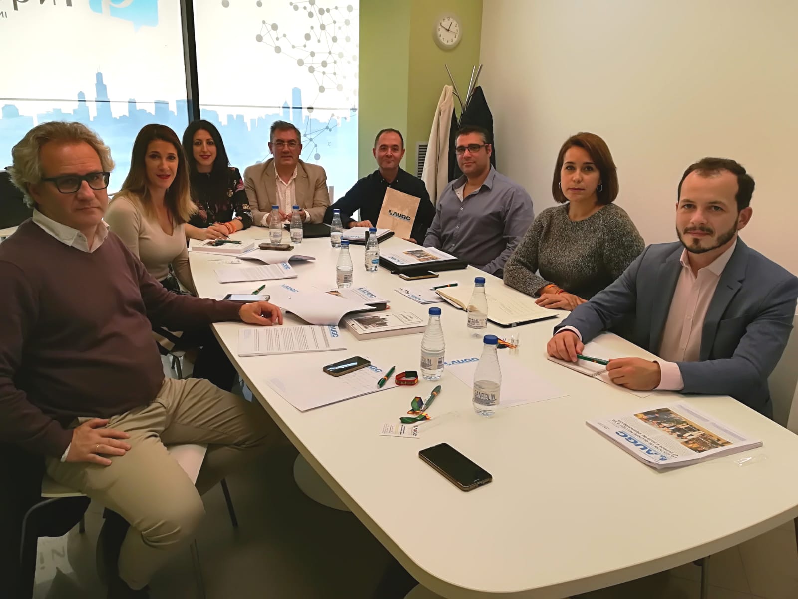 Reunión de representantes de AUGC Navarra con Ciudadanos