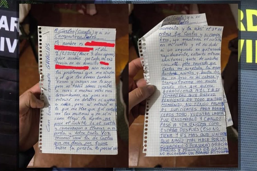 "Gracias por no dudar": la heroica intervención de dos guardias civiles que salvó una vida en Ontur (Albacete)