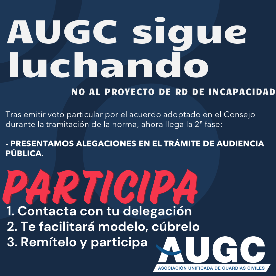 ¡GRACIAS! por vuestra participación. AUGC somos todos y juntos tenemos más fuerza