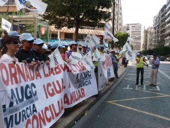 AUGC-MURCIA EN LA MANIFESTACION DEL 10 DE JULIO EN VALENCIA