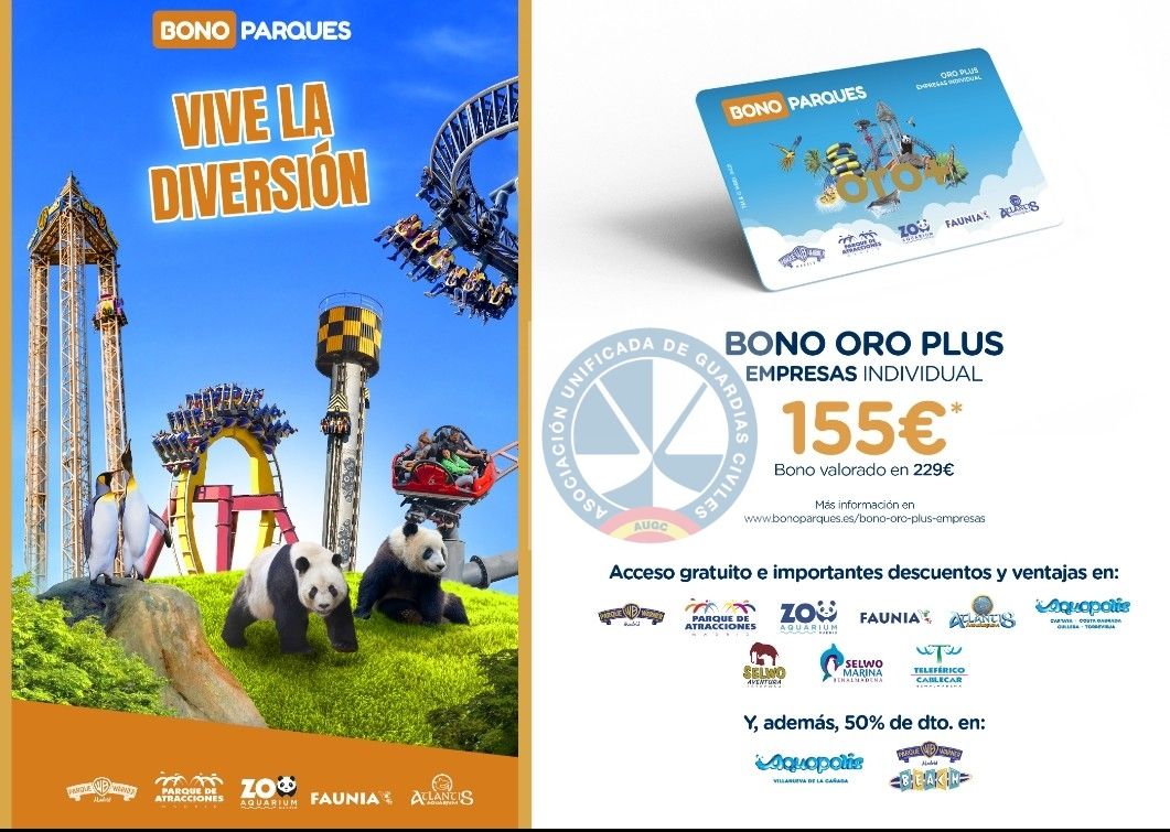 ¡Vive la diversión! Bono Parques y AUGC te traen este 2025 los mejores descuentos y ventajas para que disfrutes al máximo