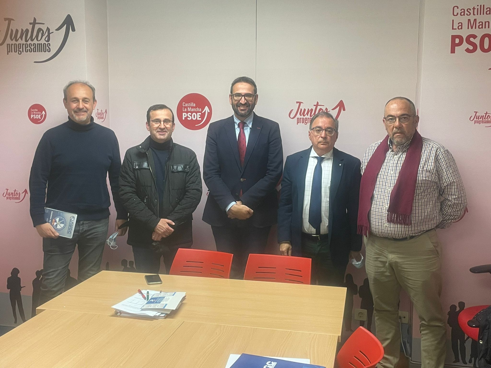 Las Unidades Fantasma, protagonistas de la reunión mantenida entre la Federación de AUGC en Castilla-La Mancha y el Partido Socialista de la región