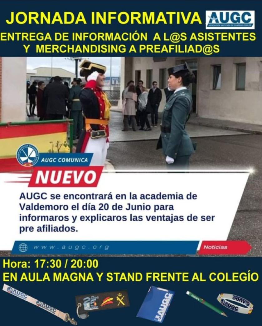 La Asociación Unificada de Guardias Civiles estará a disposición de los compañeros del Colegio de Guardias Jóvenes de Valdemoro