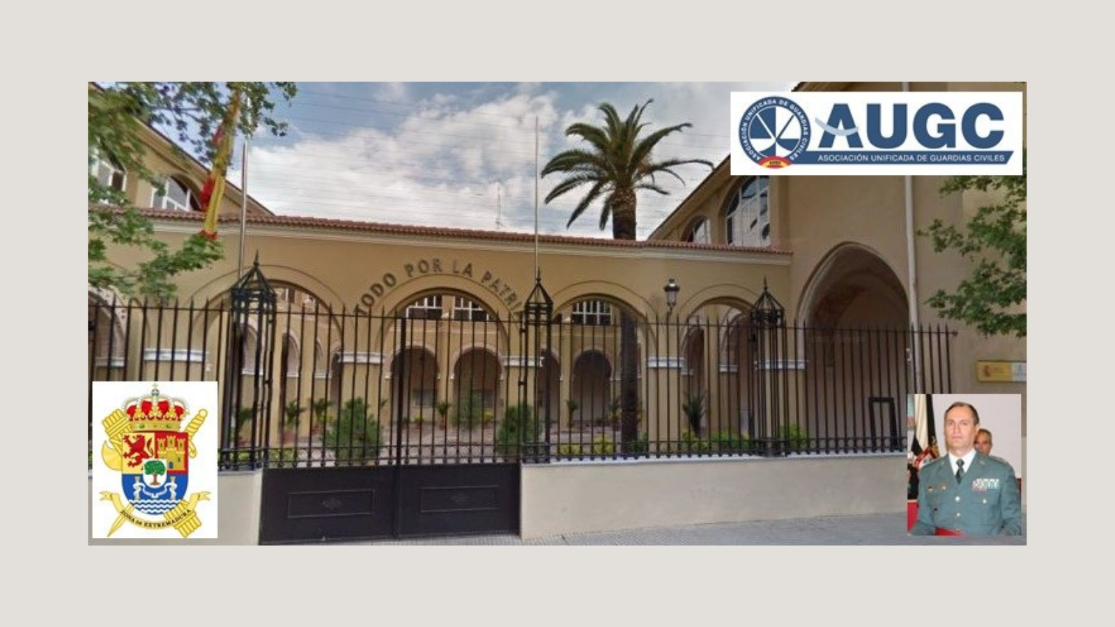 AUGC denuncia un incidente con arma de fuego en una oficina de la Guardia Civil en Santo Domingo en Badajoz