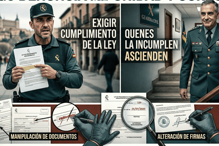 AUGC denuncia graves irregularidades en un expediente disciplinario en la Comandancia de Albacete: manipulación de documentos, impunidad institucional y encubrimiento