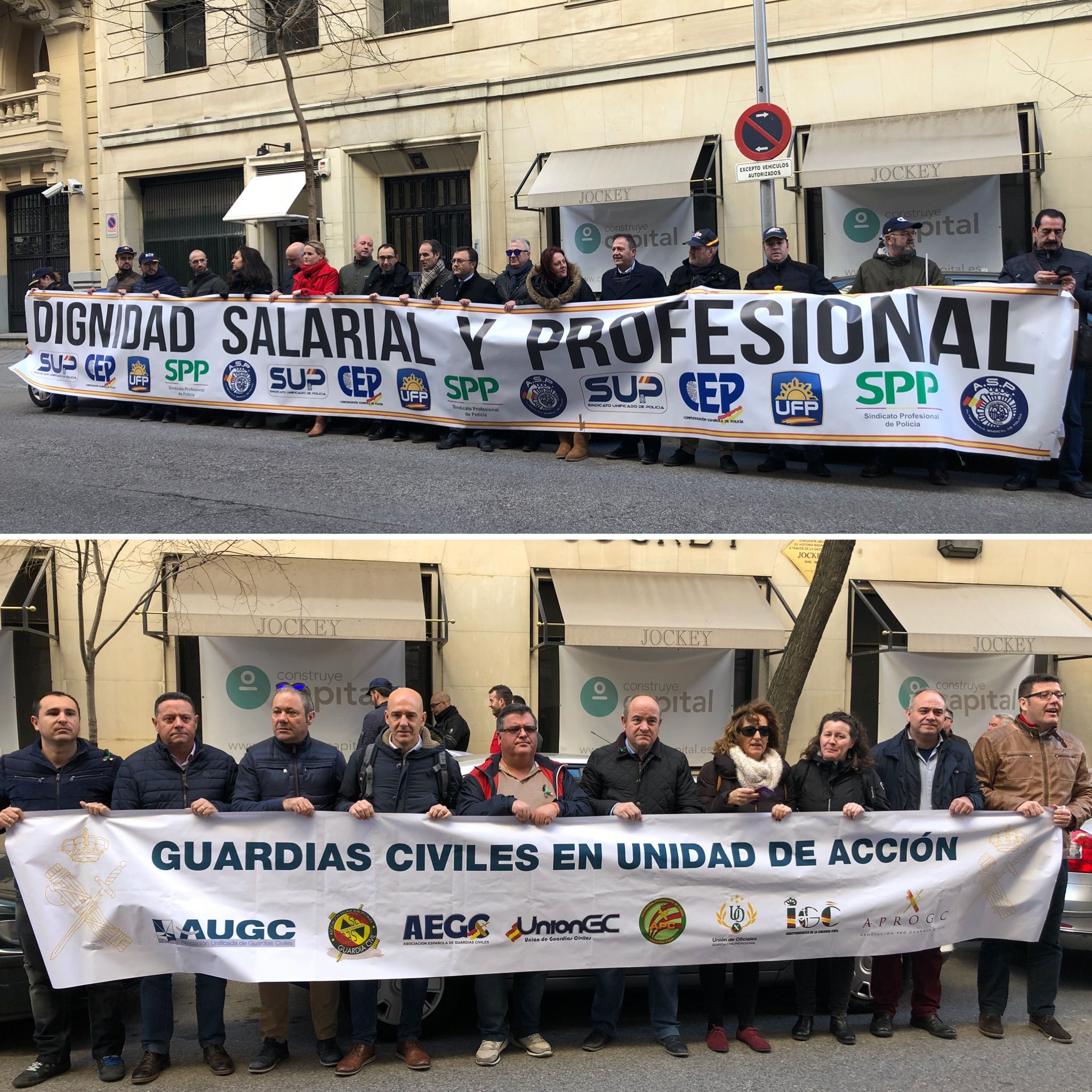 Concentración ante el Ministerio de Interior para reclamar equiparación salarial efectiva