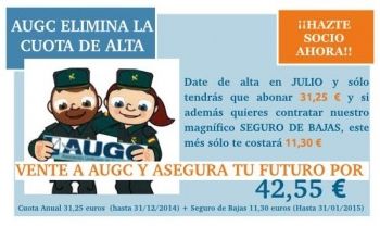 Ahora, por 42,55 euros puedes afiliarte a AUGC con todos los servicios incluidos