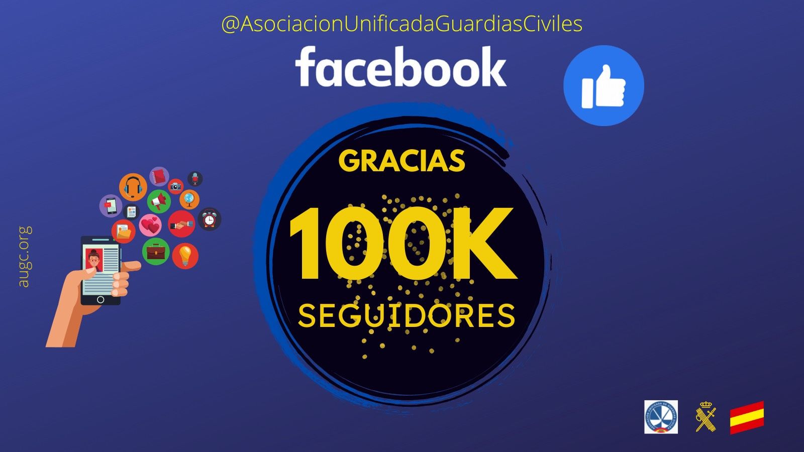 AUGC alcanza los 100.000 seguidores en Facebook