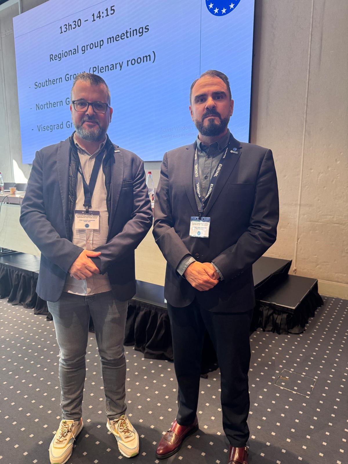 AUGC defiende en París los derechos de los guardias civiles ante la Asamblea General de EUROMIL