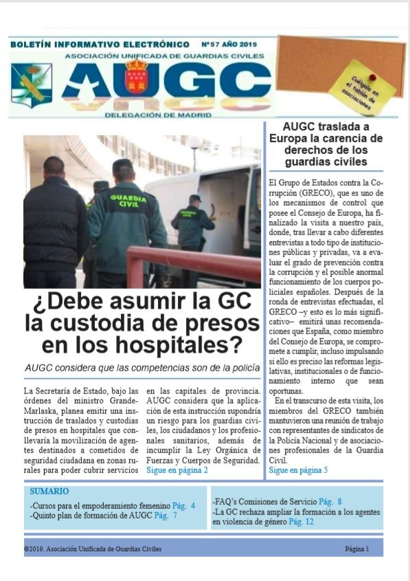 Ya está aquí el boletín de enero de AUGC Madrid