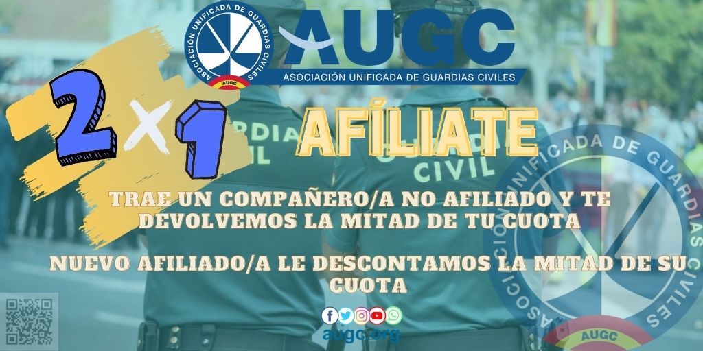 Ser parte del cambio en la Guardia Civil con AUGC, ahora a mitad de precio