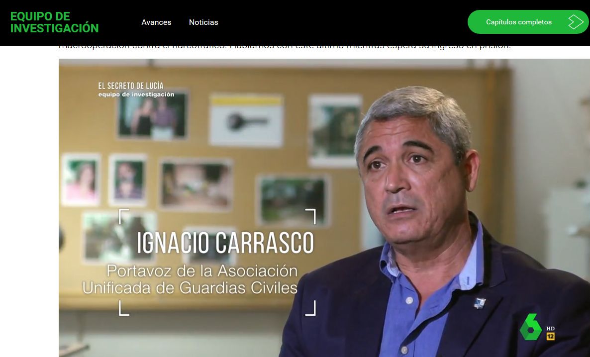 'Equipo de Investigación', de La Sexta, destaca el trabajo de AUGC Málaga contra la corrupción policial en esta provincia