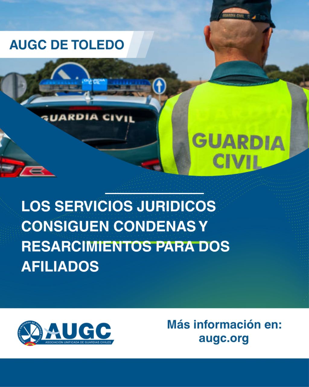 Indemnizados dos guardias civiles con más de 32.500 € por agresiones en acto de servicio gracias a los servicios jurídicos de AUGC Toledo