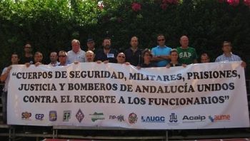 MANIFESTACIÓN EL 30 DE JULIO DE ASOCIACIONES Y SINDICATOS ANDALUCES DE LOS CUERPOS DE SEGURIDAD, MILITARES, PRISIONES, JUSTICIA Y  BOMBEROS