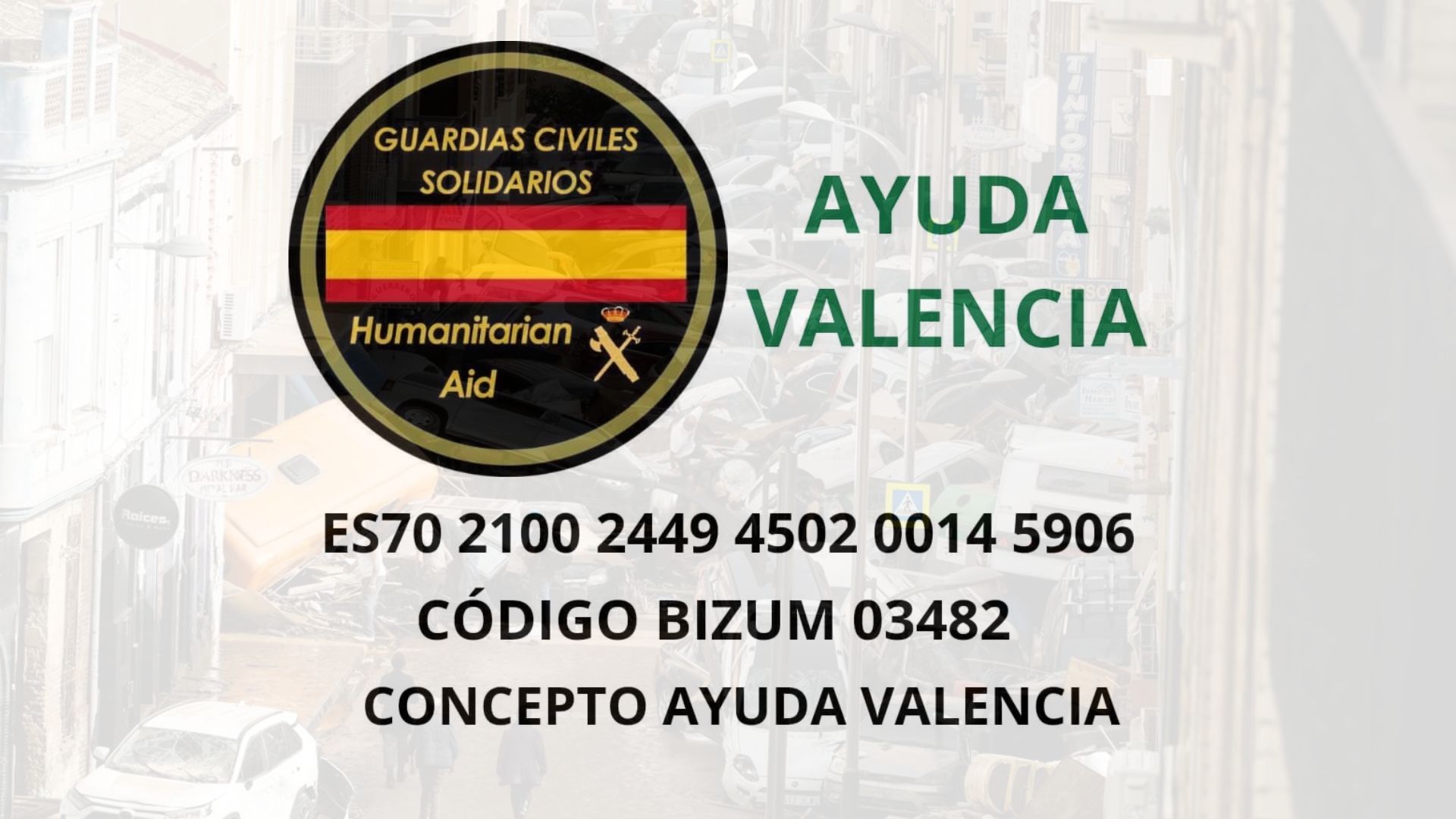 AUGC y Guardias Civiles Solidarios – Ayuda Valencia