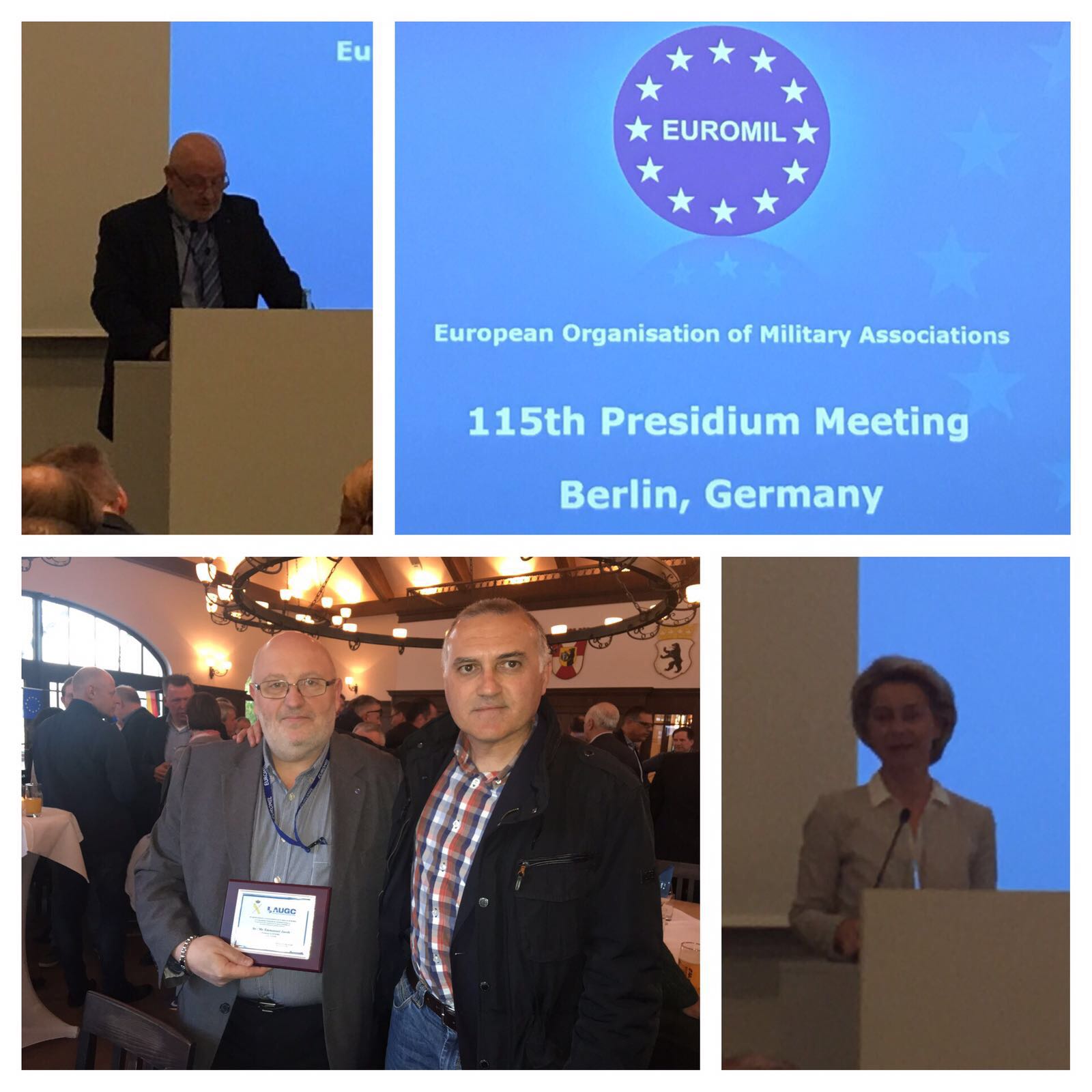 AUGC traslada a Europa la problemática de los guardias civiles invitada a Berlín por Euromil