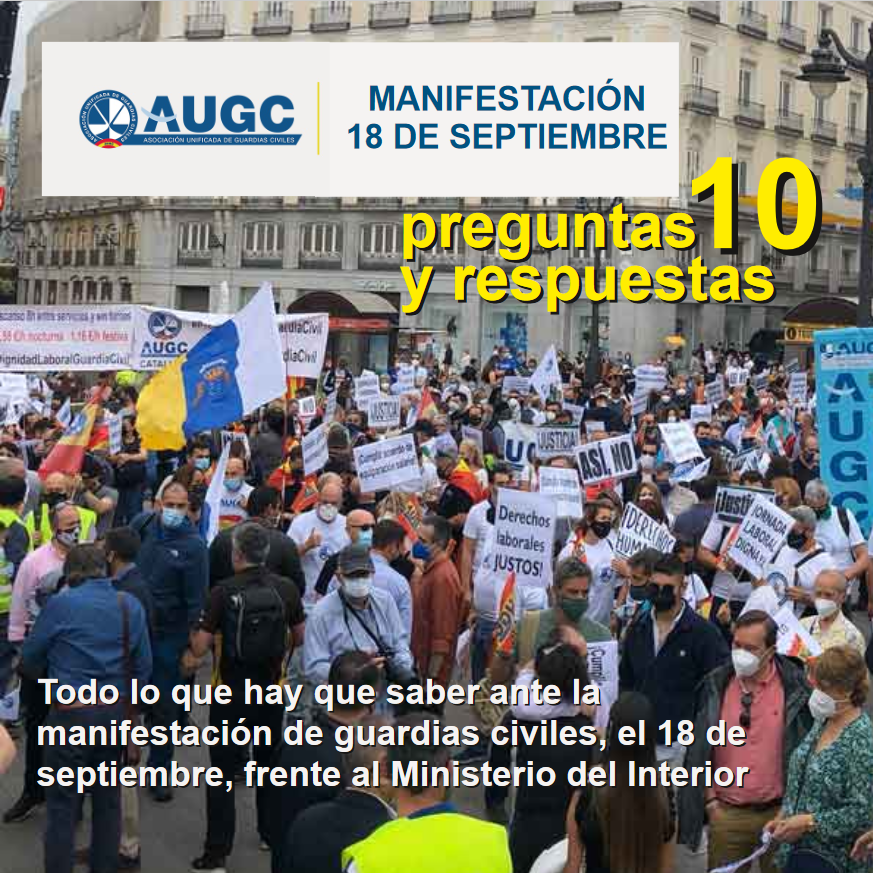 Diez preguntas y respuestas: todo lo que hay que saber ante la manifestación de guardias civiles el 18 de septiembre frente al Ministerio del Interior