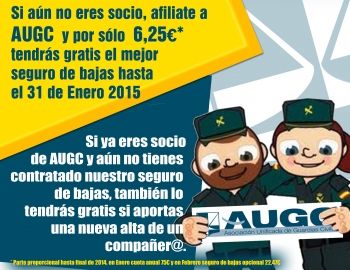 Los afiliados en noviembre a AUGC tendrán gratis el seguro laboral temporal hasta el 31 de enero