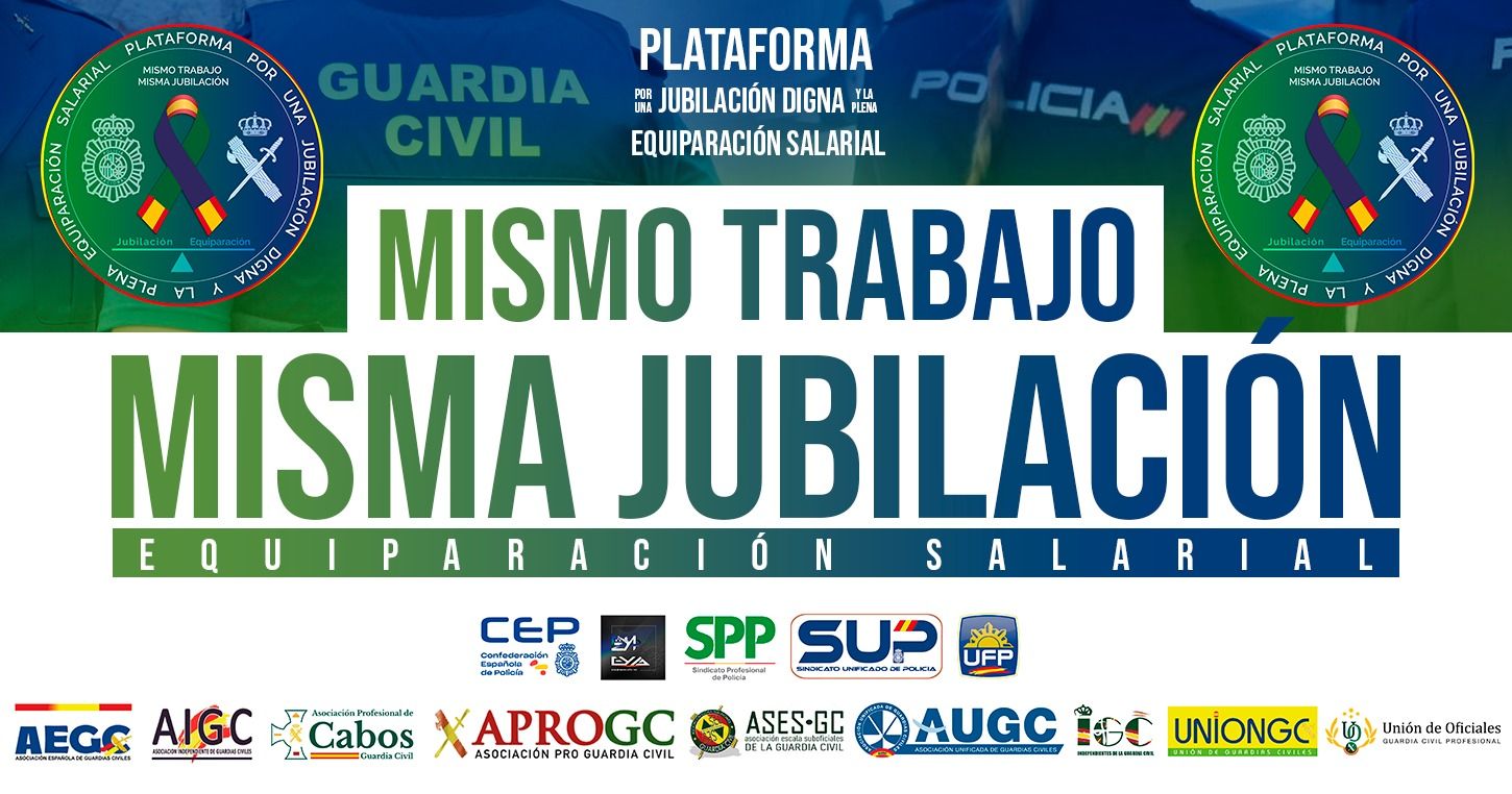 La Plataforma por una Jubilación Digna y la Plena Equiparación Salarial integrada por guardias civiles y policías vuelve a reunirse con el PP
