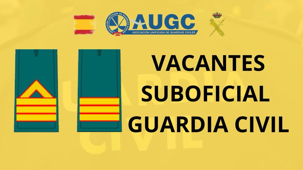 La Comisión de Suboficiales de la AUGC solicita al Consejo una rectificación urgente de la última publicación de vacantes para sargentos y sargento 1º