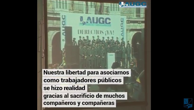 AUGC elabora un vídeo que recuerda el trabajo de los históricos en su lucha por derechos en la Guardia Civil