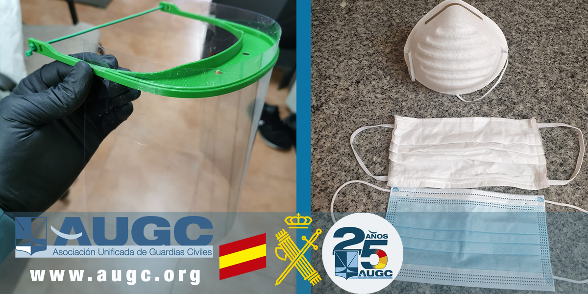 AUGC reclama más medios de protección y mejor organización por parte de la Guardia Civil frente a la crisis del COVID-19