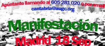 VEN A LA MANIFESTACÍON DEL 18 DE SEPTIEMBRE