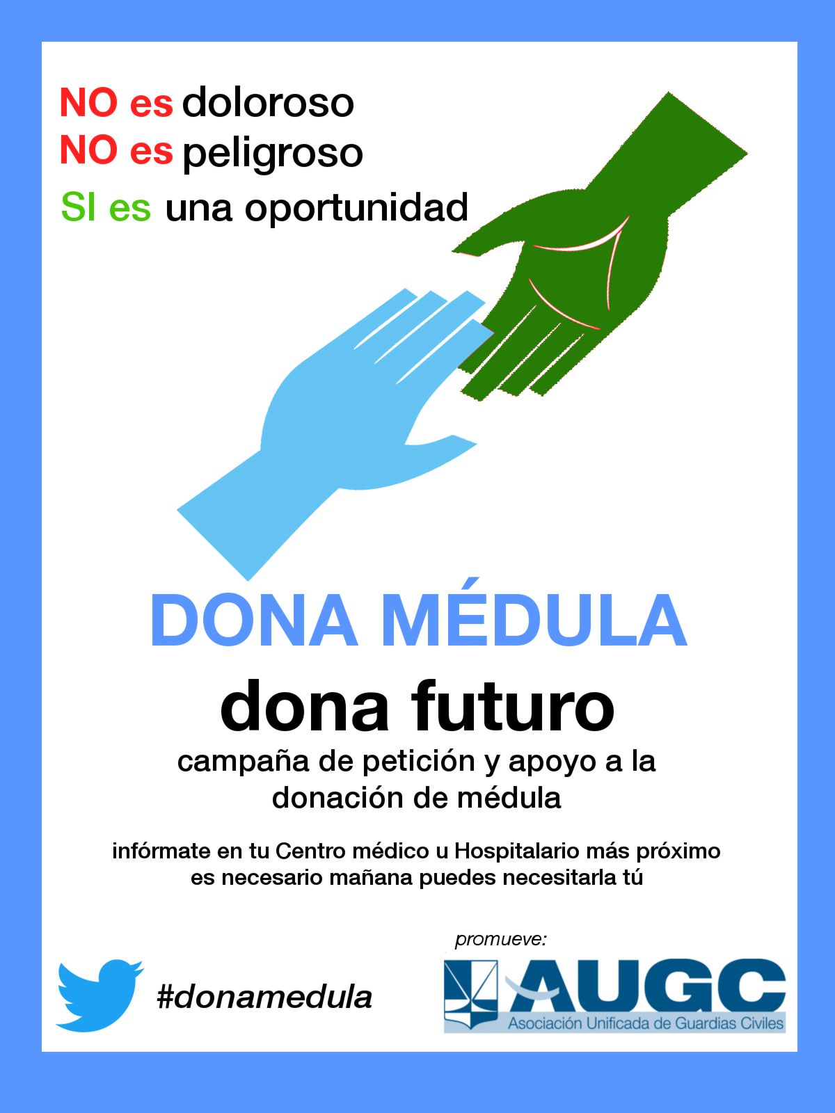 Un guardia civil cuya pareja padece leucemia promueve una campaña para donar médula ósea