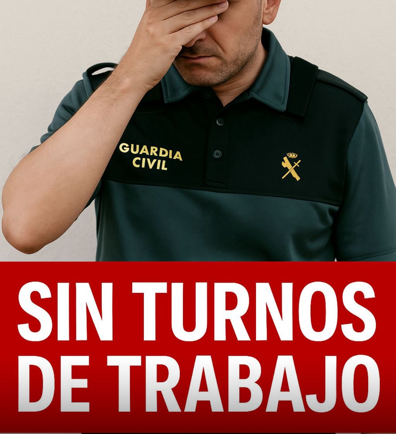 El Generalato sigue frenando la jornada laboral de la Guardia Civil, más horas y menos derechos que la Policía Nacional.