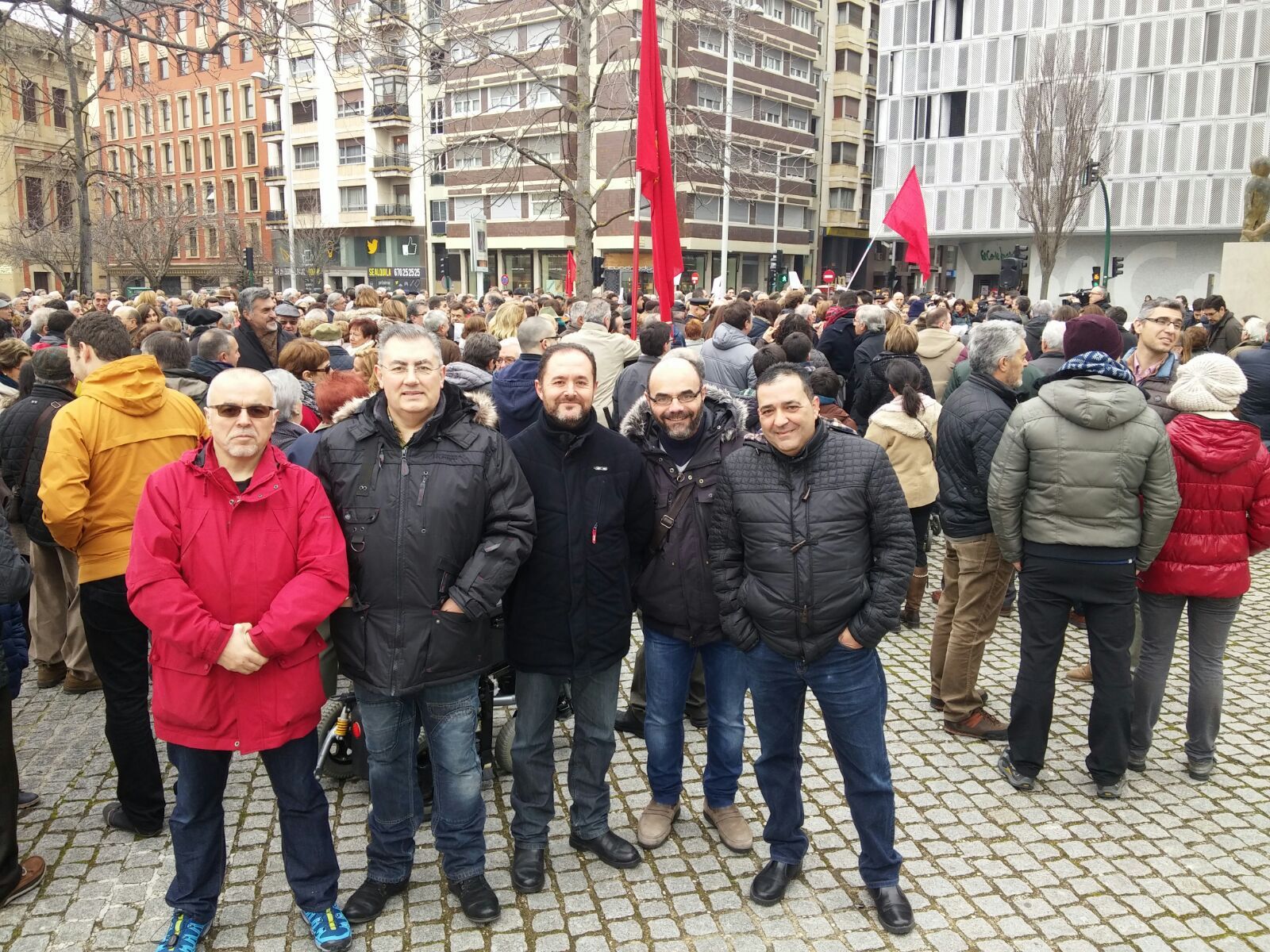 AUGC, presente en la concentración celebrada en Pamplona en memoria de las víctimas de ETA y en repulsa del terrorismo