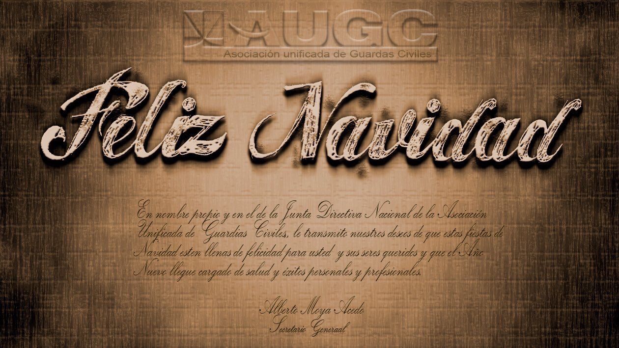 AUGC te desea Felices Fiestas