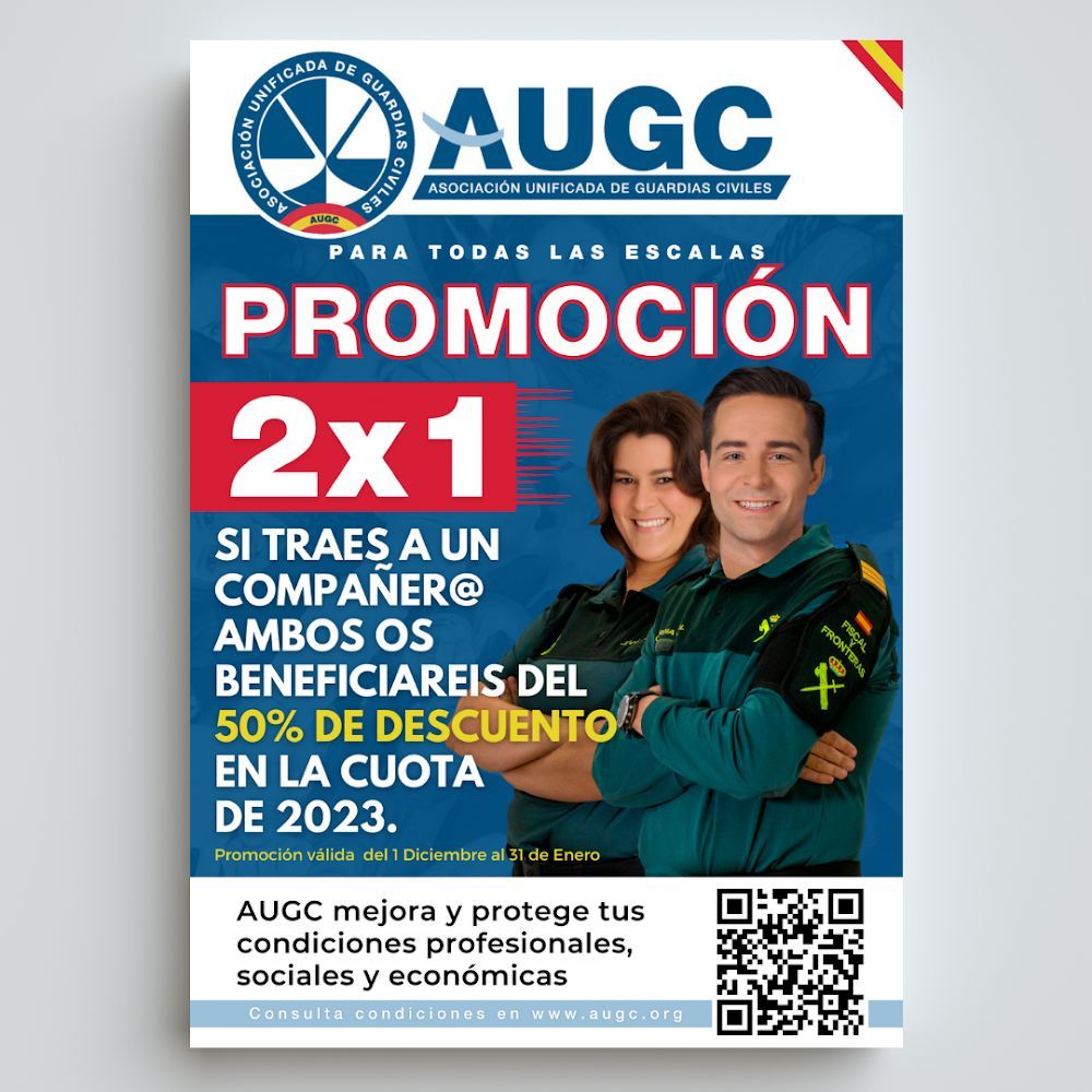Oferta de diciembre y enero: Trae a un compañero a AUGC y la cuota anual de 2023 se reducirá a la mitad para ambos