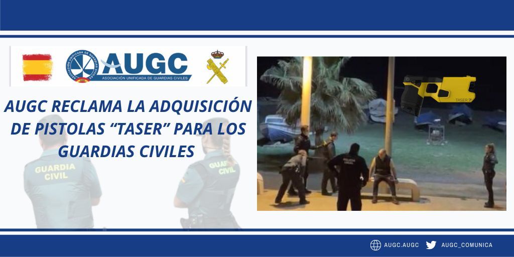 Más del 90% de los Puestos de la Guardia Civil no recibirán ninguna de las 150 pistolas táser adquiridas por la Jefatura de Asuntos Económicos