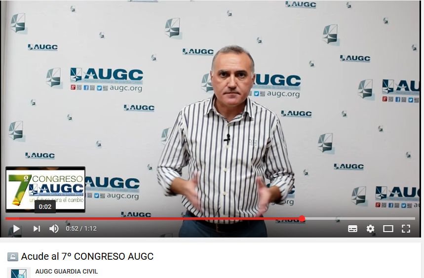 El Secretario General de AUGC invita en un vídeo a la participación de todos los afiliados en el próximo Congreso Nacional del 26 de octubre