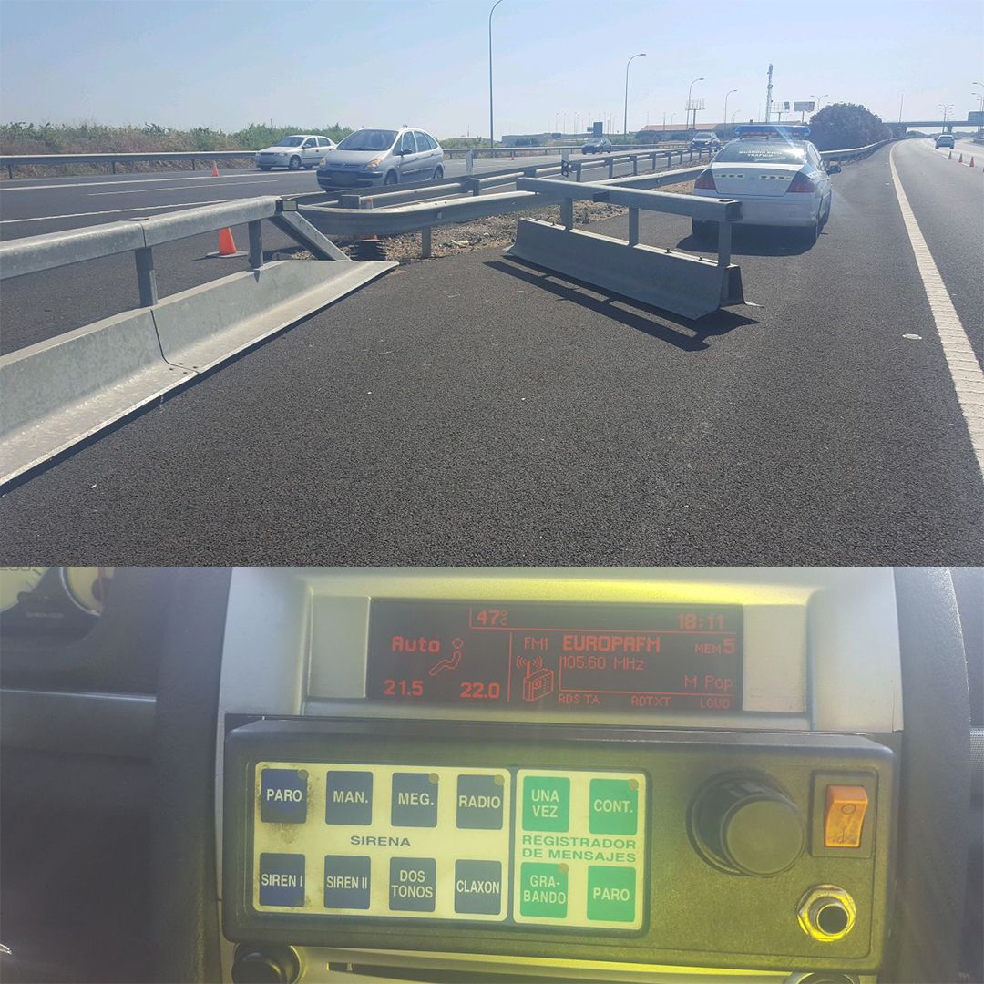 Un guardia civil de Tráfico sufre un grave golpe de calor en Huelva al obligársele a trabajar sin observar las normas de prevención de riesgos laborales