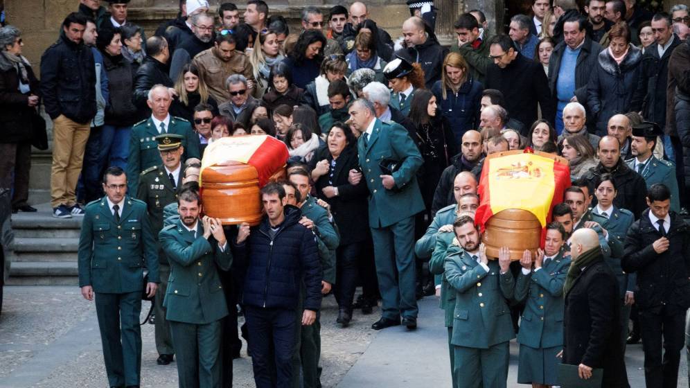 AUGC considera un insulto que se deniegue la pensión de viudedad a la mujer de uno de los guardias civiles asesinados en Teruel