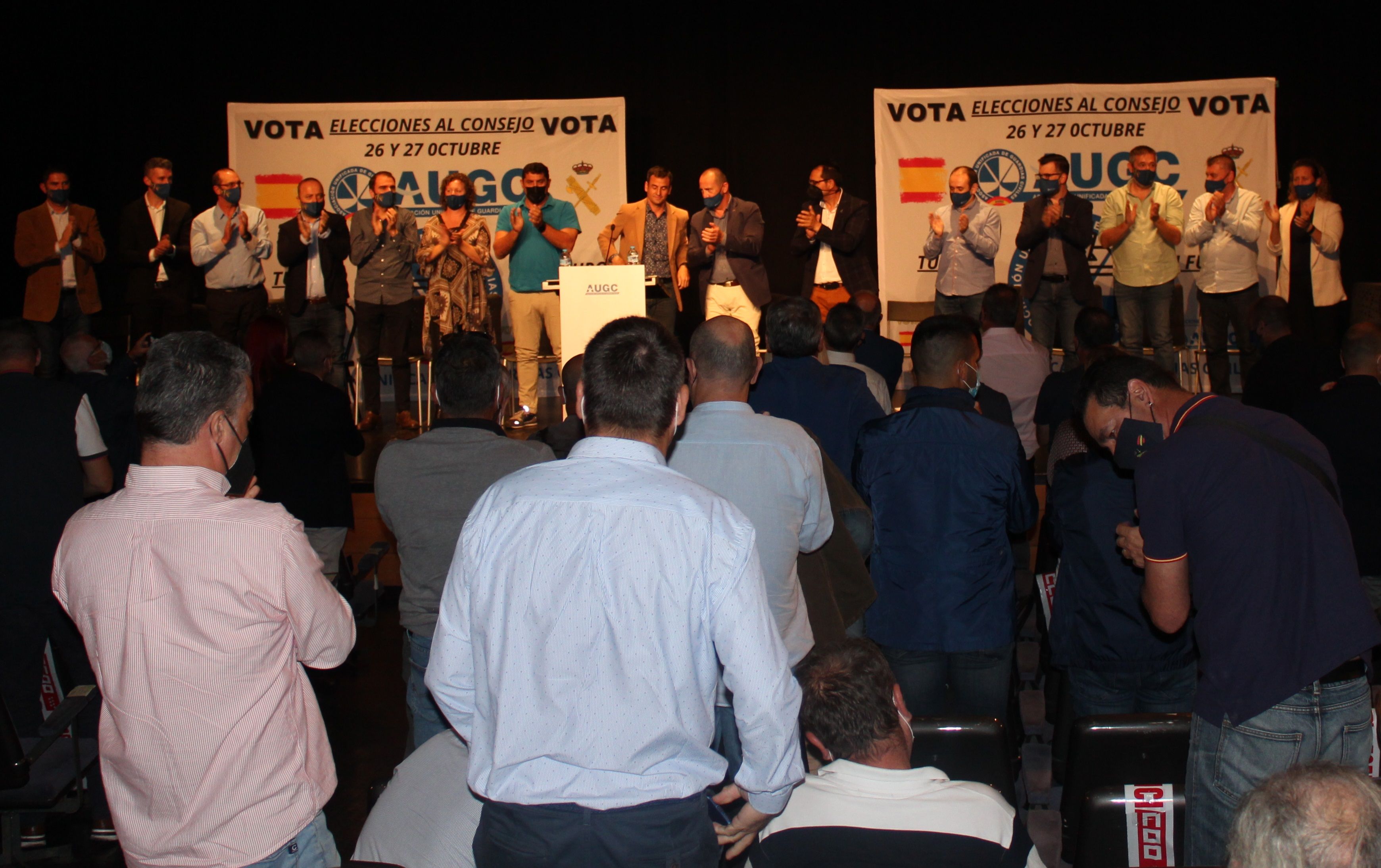 AUGC presenta oficialmente su candidatura y su programa en el acto electoral central a una semana de las elecciones al Consejo
