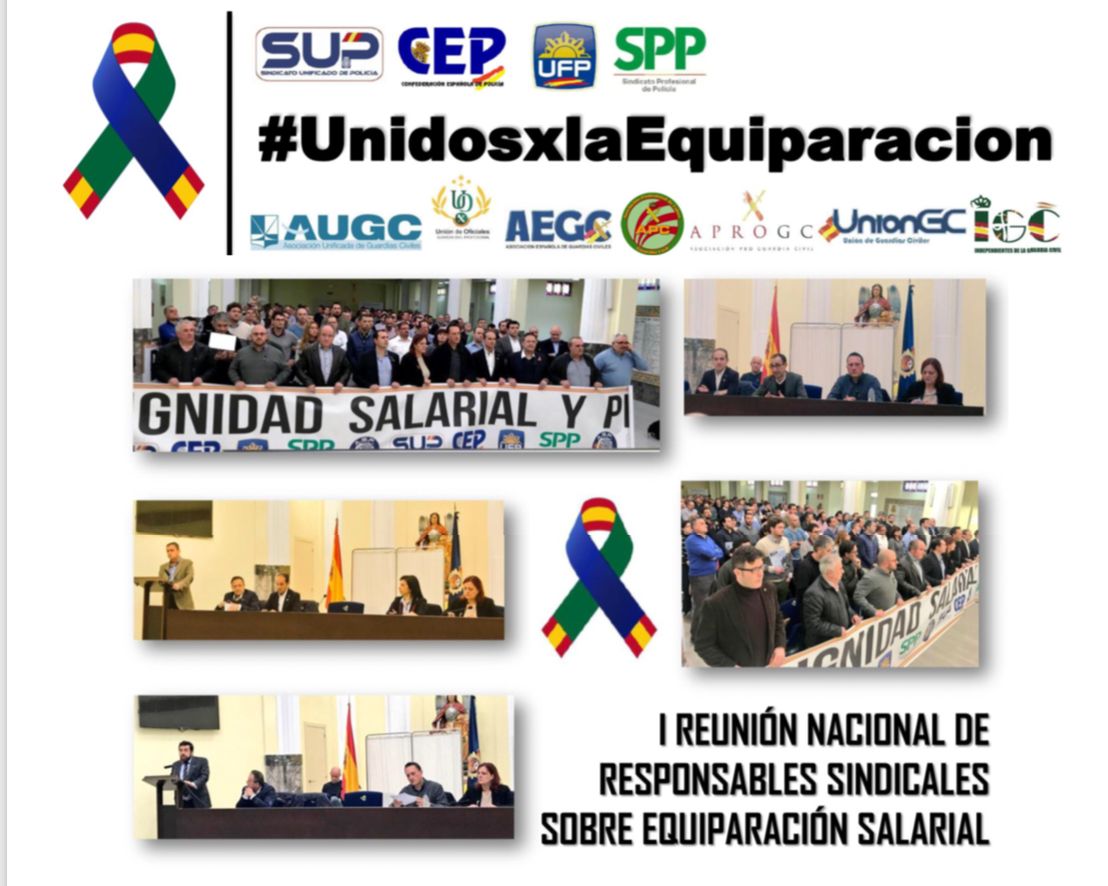 Encuentro nacional de organizaciones representativas en las Fuerzas y Cuerpos de Seguridad por la equiparación salarial
